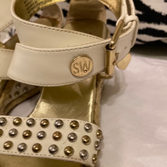 Stuart Weitzman girls wedge sandals size US 3 with Dustbag👡 👧 - Picture 5 of 14